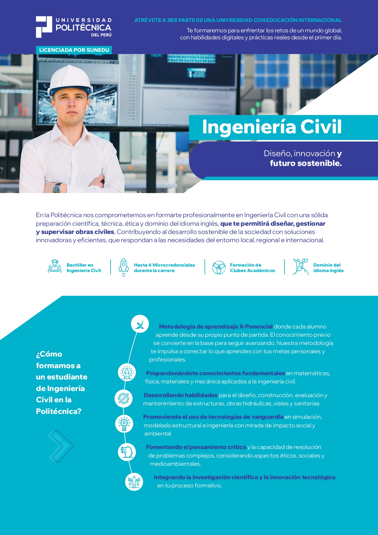 P&aacute;gina principal del brochure de Ingenier&iacute;a Civil